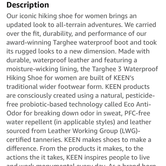 Keen targhee III Low height waterproof hiking boots shoe - Picture 7 of 13